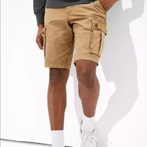 American Eagle Extreme Flex Khaki Cargo Shorts